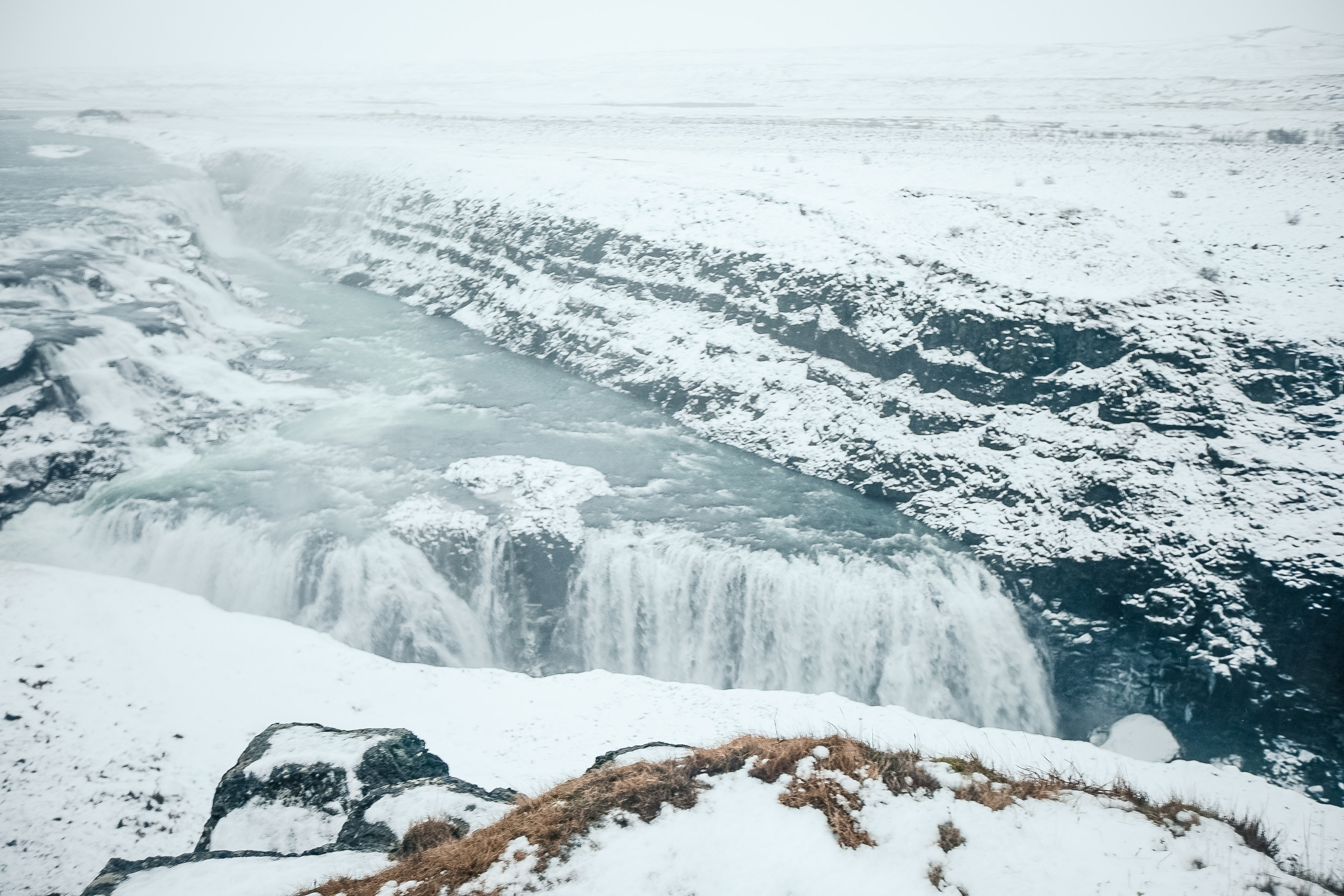 gullfoss iceland winter